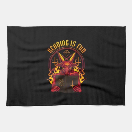 Satanische geitenpremie theedoek (Horizontaal)