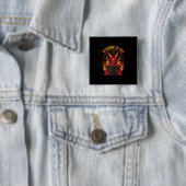 Satanische geitenpremie vierkante button 5,1 cm (In situ)