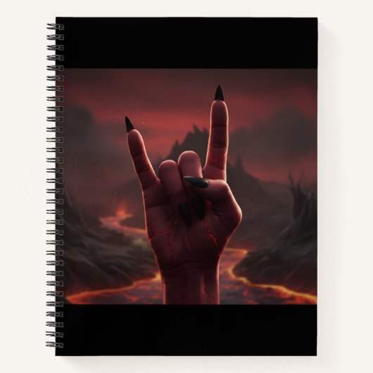 Satanische Groet Notitieboek (Voorkant)