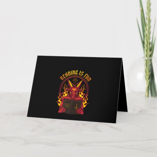 Satanische Heidense Geit Premium Kaart (Voorkant)