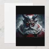 Satanische Kerstman Feestdagenkaart (Voorkant / Achterkant)