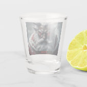Satanische Kerstman Shot Glas (Achterkant)