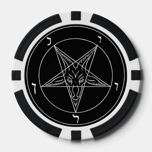Satanische Pokerfiches Poker Chips (Voorkant)