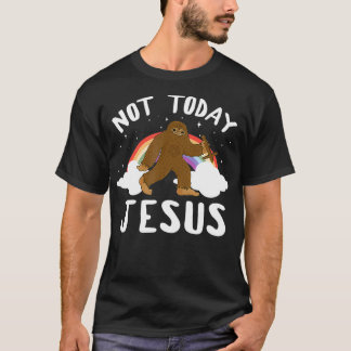 Satanische Regenboog Niet Vandaag Jezus 666 Satan T-shirt