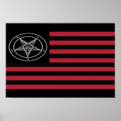 Satanische vlag poster (Voorkant)