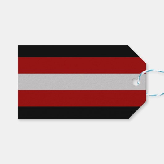 Satanische Vlag (Satanisme) Cadeaulabel (Voorkant (Horizontaal))