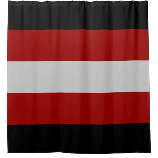 Satanische vlag (Satanisme) Douchegordijn (Voorkant)