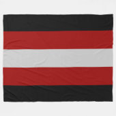 Satanische Vlag (Satanisme) Fleece Deken (Voorkant (Horizontaal))