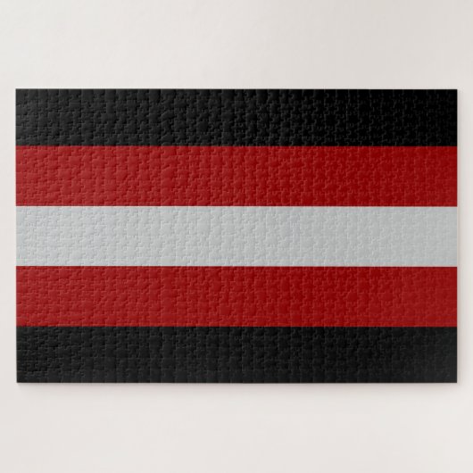 Satanische Vlag (Satanisme) Legpuzzel (Horizontaal)