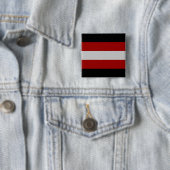 Satanische Vlag (Satanisme) Vierkante Button 5,1 Cm (In situ)