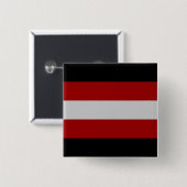 Satanische Vlag (Satanisme) Vierkante Button 5,1 Cm (Voorkant /achterkant)