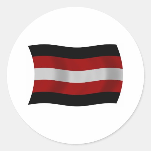 Satanism Flag Sticker (Voorkant)