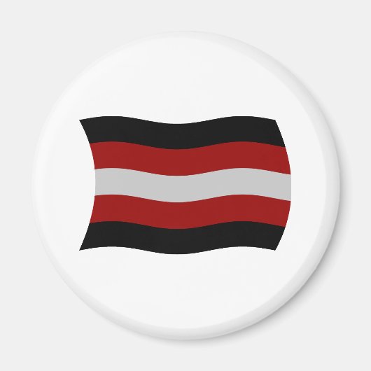 Satanisme Vlag Magneet (Voorkant)