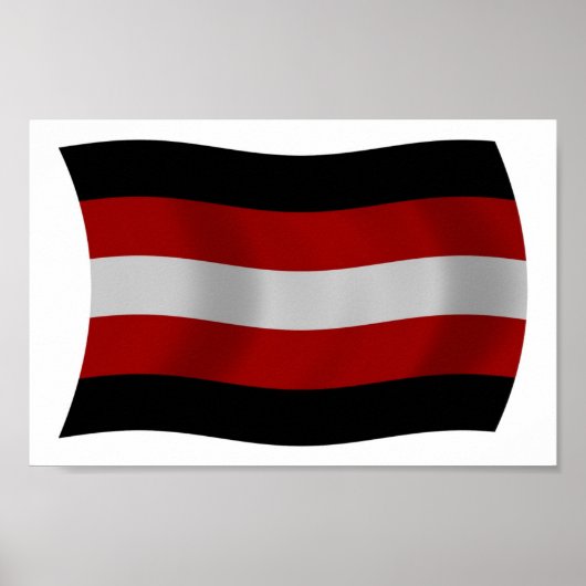 Satanisme Vlag Poster Print (Voorkant)