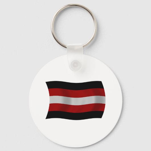 Satanisme Vlag Sleutelhanger (Voorkant)