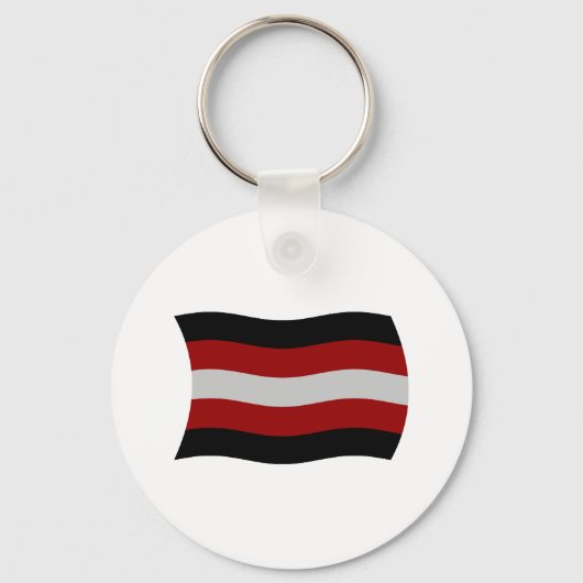 Satanisme Vlag Sleutelhanger (Voorkant)