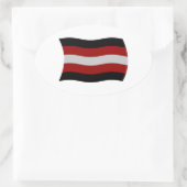 Satanisme Vlag Sticker (Tas)