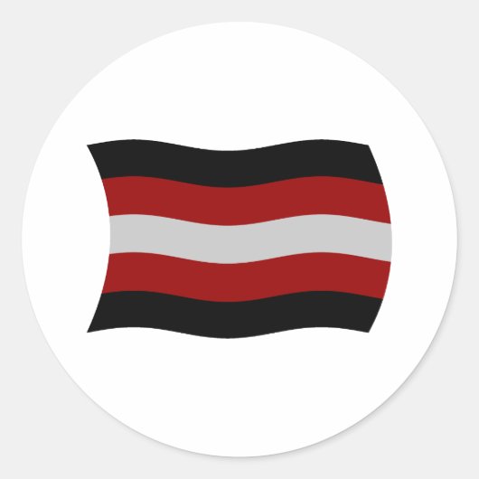 Satanisme Vlag Sticker (Voorkant)