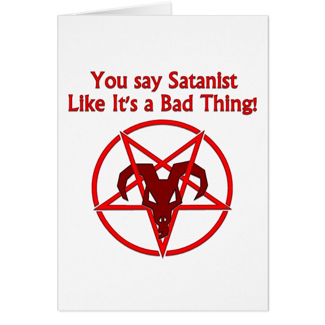 Satanist Bad Ding Donk Humor Goat Pentacle (Voorkant)