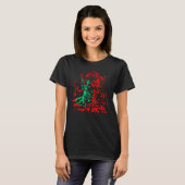 Satanist Duivel Rode Demon Mammon T-shirt (Voorkant volledig)