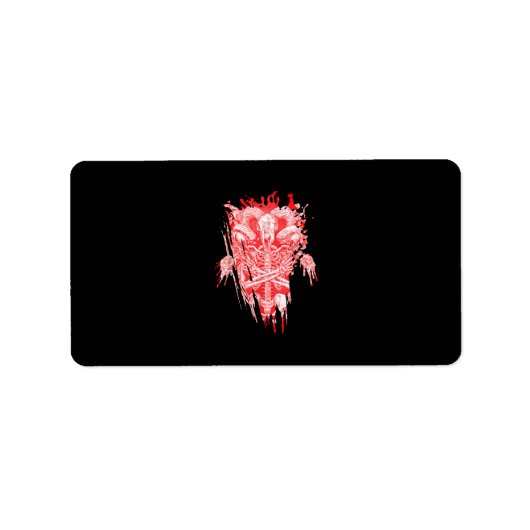 Satankrak alle hailgeit satanthuis etiket (Voorkant)