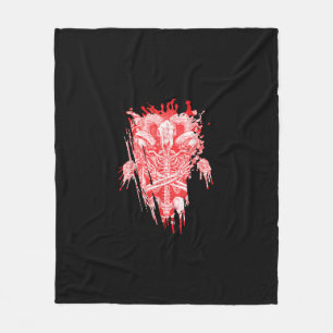 Satankrak alle hailgeit satanthuis fleece deken