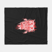 Satankrak alle hailgeit satanthuis fleece deken (Voorkant (Horizontaal))