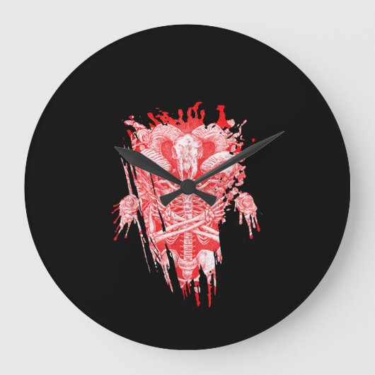 Satankrak alle hailgeit satanthuis grote klok (Voorkant)