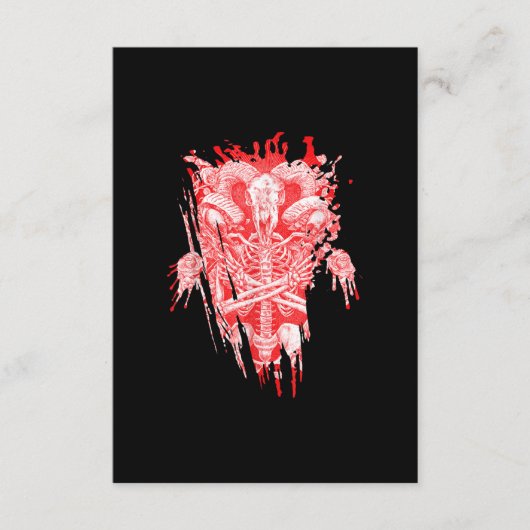 Satankrak alle hailgeit satanthuis informatiekaartje (Voorkant)