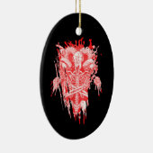 Satankrak alle hailgeit satanthuis keramisch ornament (Rechts)