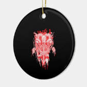 Satankrak alle hailgeit satanthuis keramisch ornament (Links)