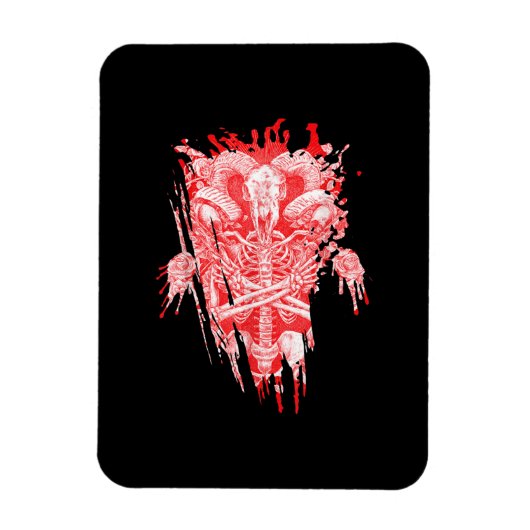 Satankrak alle hailgeit satanthuis magneet (Verticaal)