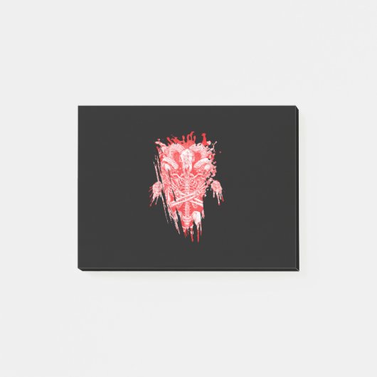 Satankrak alle hailgeit satanthuis post-it® notes (Voorkant)
