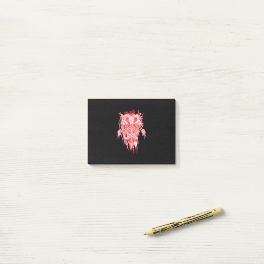 Satankrak alle hailgeit satanthuis post-it® notes (Op bureau)