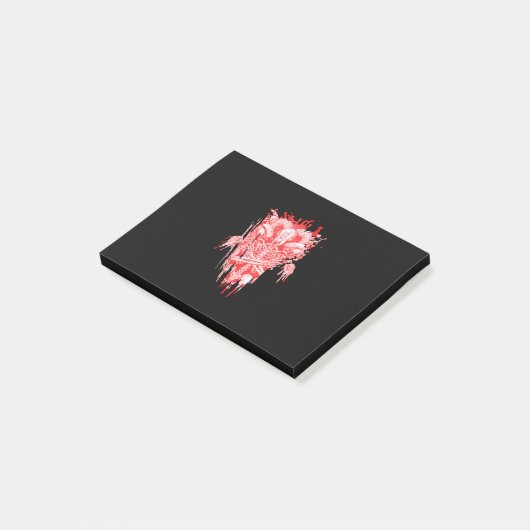 Satankrak alle hailgeit satanthuis post-it® notes (Schuin)