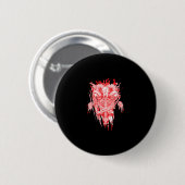 Satankrak alle hailgeit satanthuis ronde button 5,7 cm (Voorkant /achterkant)