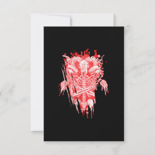 Satankrak alle hailgeit satanthuis RSVP kaartje