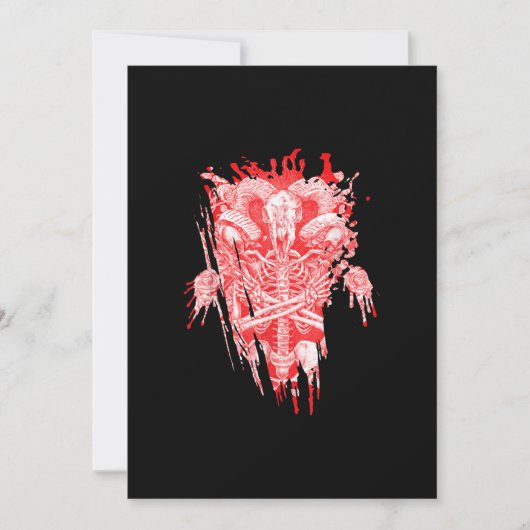 Satankrak alle hailgeit satanthuis save the date (Voorkant)