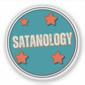 satanologie sticker (Voorkant)