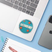 satanologie sticker (Laptop met iPhone)
