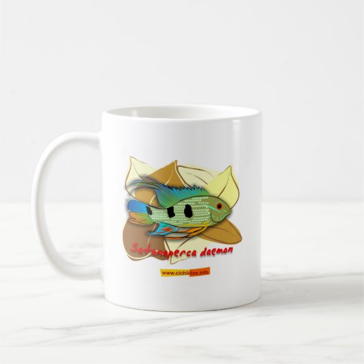 Satanoperca daemon koffiemok (Links)