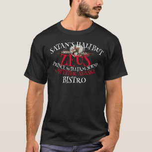 SATAN'S HALIBUT ZEUS WHITTIER ALASKA T-SHIRT