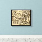 Satans heksen nemen zijn naam 8x10 canvas afdruk (Insitu (Houten vloer))