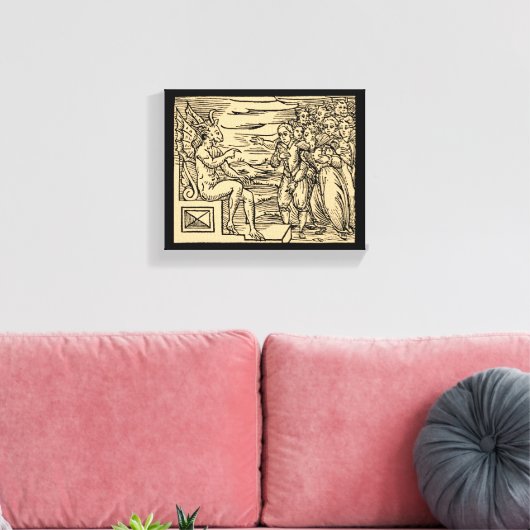 Satans heksen nemen zijn naam 8x10 canvas afdruk (Insitu (Woonkamer))