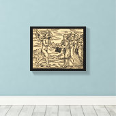 Satan's heksen swap teksten 8x10 canvas afdruk (Insitu (Houten vloer))