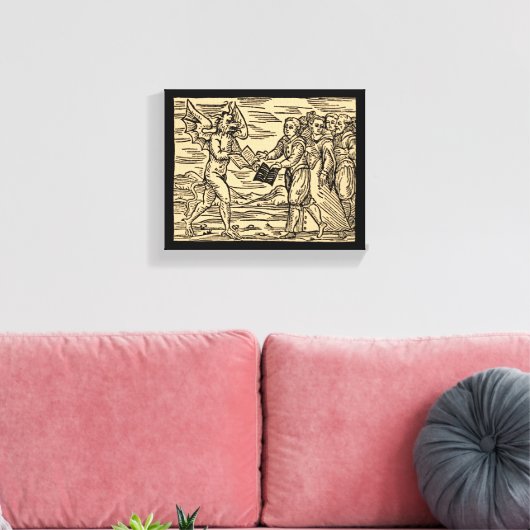 Satan's heksen swap teksten 8x10 canvas afdruk (Insitu (Woonkamer))