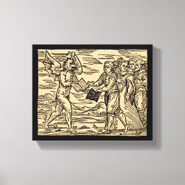 Satan's heksen swap teksten 8x10 canvas afdruk