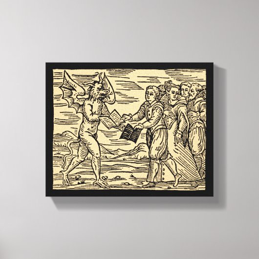 Satan's heksen swap teksten 8x10 canvas afdruk (Voorkant)