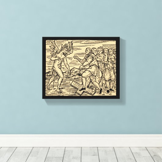 Satans heksen verwerpen christendom 8x10 canvas afdruk (Insitu (Houten vloer))