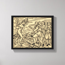 Satans heksen verwerpen christendom 8x10 canvas afdruk